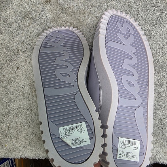 Clarks Mayhill Walk Lilac Purple Leather Platform Sneakers Womens 8M NEW - Picture 5 of 6